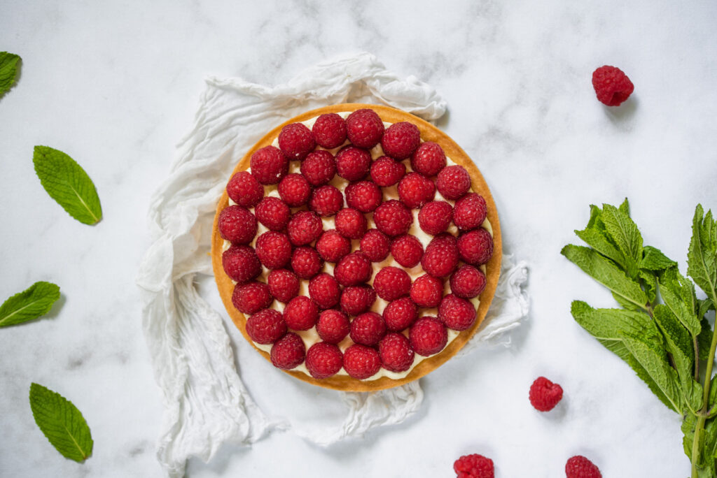 picture of easy raspberry tart